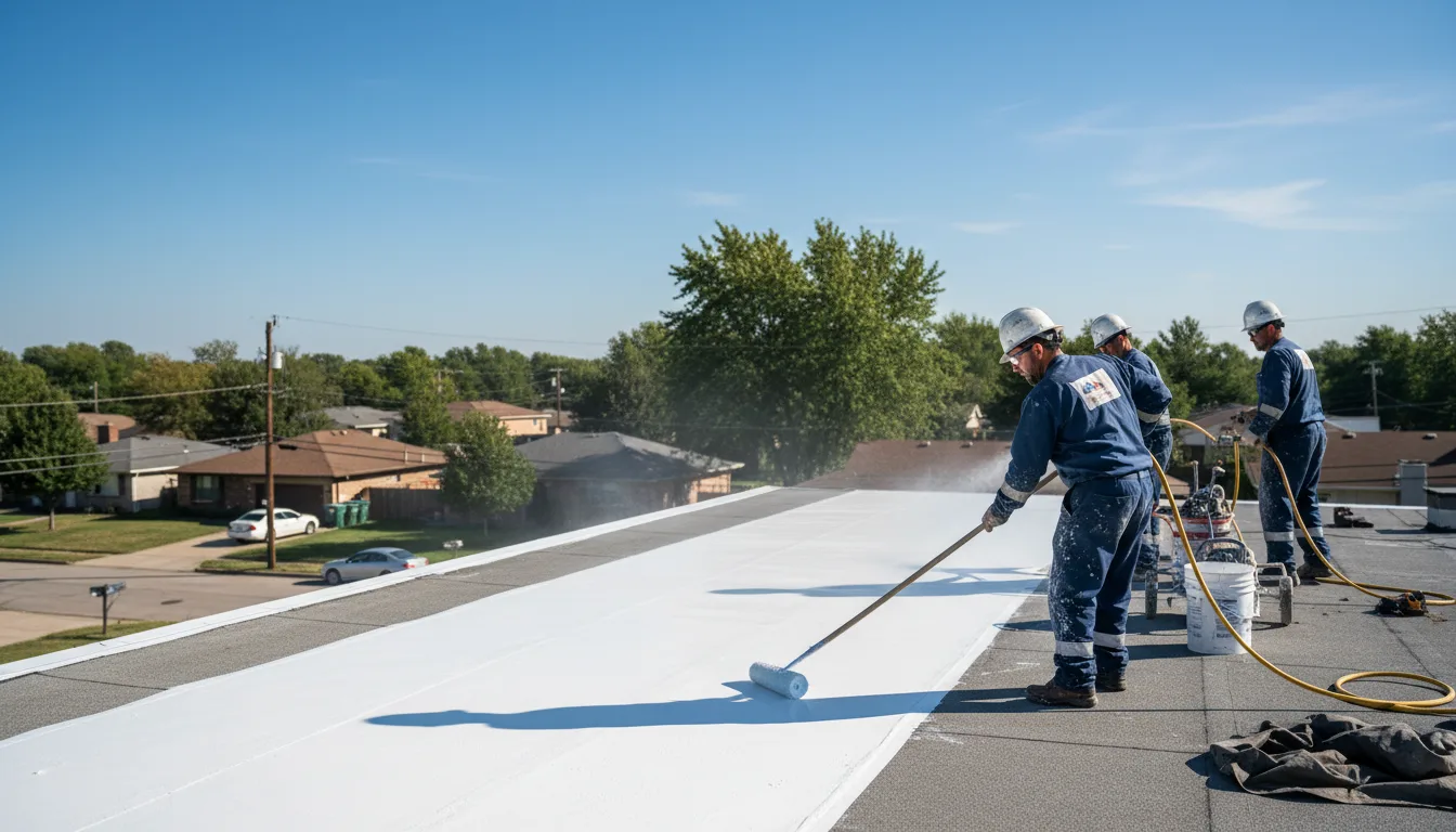 Commercial roof coating in Manns Choice, PA near me
